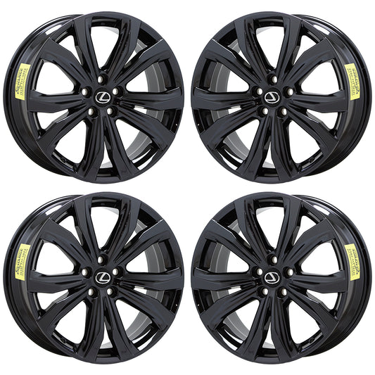 20" Lexus RX350 RX450 Black Chrome wheels rims Factory OEM set 4 74338
