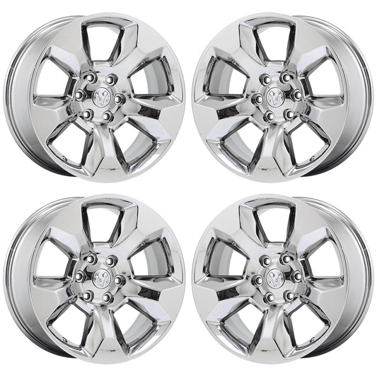 20" Dodge Ram 1500 Bright Chrome wheels rims Factory OEM 2019-2020 set 4 2675