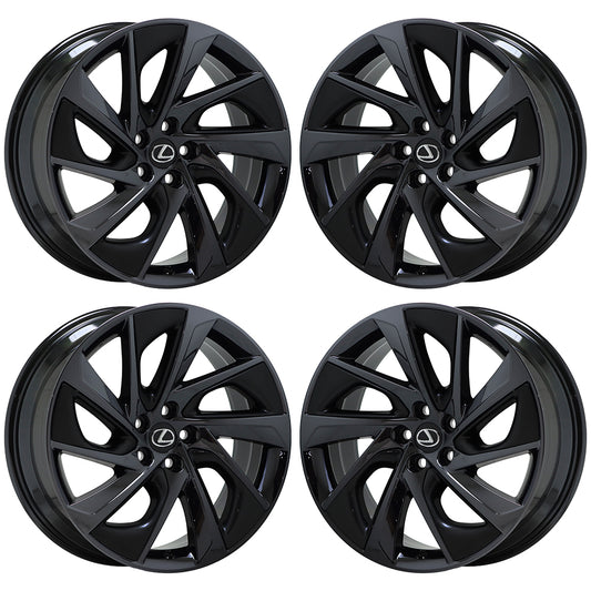 20" Lexus RX350 RX450H Black Chrome wheels rims Factory OEM set 74337 EXCHANGE