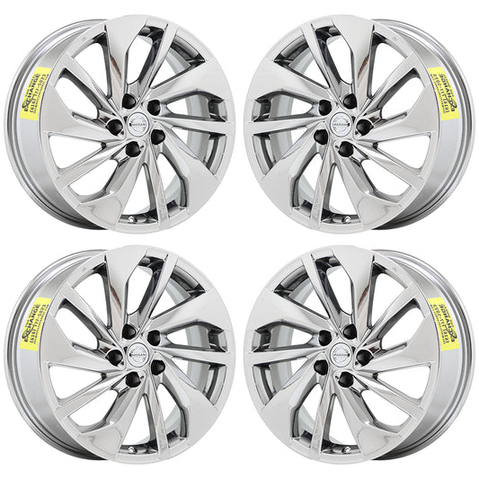 18" Nissan Rogue Bright Chrome wheels rims Factory OEM set 62619 EXCHANGE