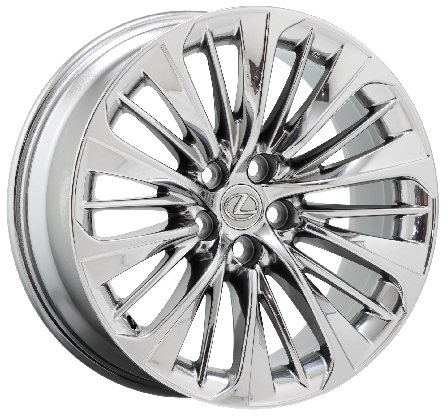 20" Lexus LS500 LS500h Bright Chrome wheel rim OEM 74370 single