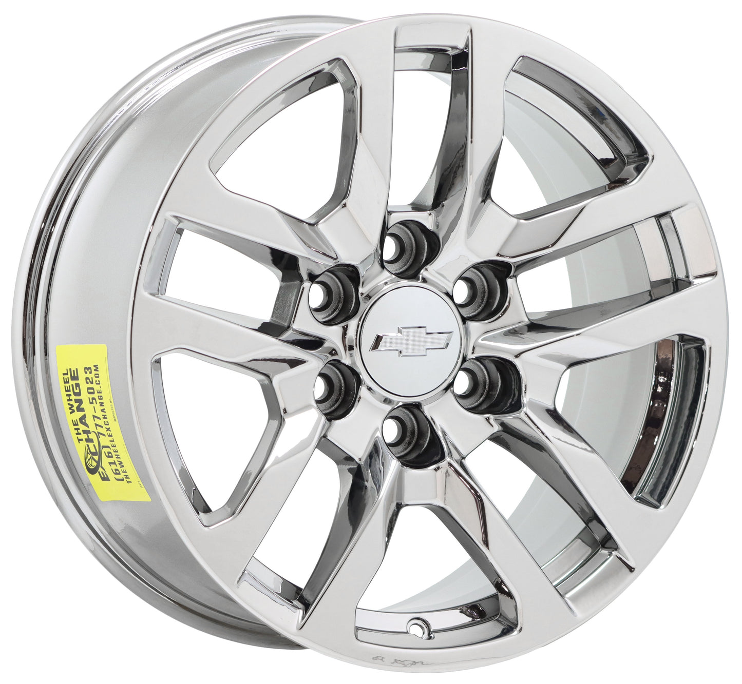 18" Chevrolet Silverado 1500 Bright Chrome wheels rims Factory OEM set 5912