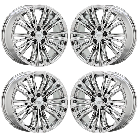 18" Cadillac CT4 ATS Bright Chrome wheels rims Factory OEM set 4861 96916