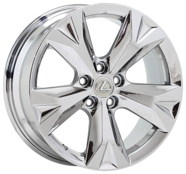 18" Lexus NX300 NX Turbo Bright Chrome wheels rims Factory OEM set 74356