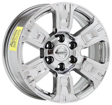 18" Nissan Titan Bright Chrome wheels rims Factory OEM 2017 2018 2019 set 62752