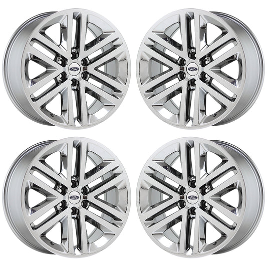 22" Ford F150 Expedition Bright Chrome wheels rims Factory OEM set 3993