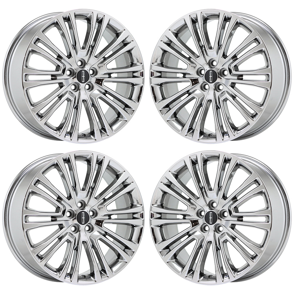 20" Lincoln MKX Nautilus Bright Chrome wheels rims Factory OEM set 10075