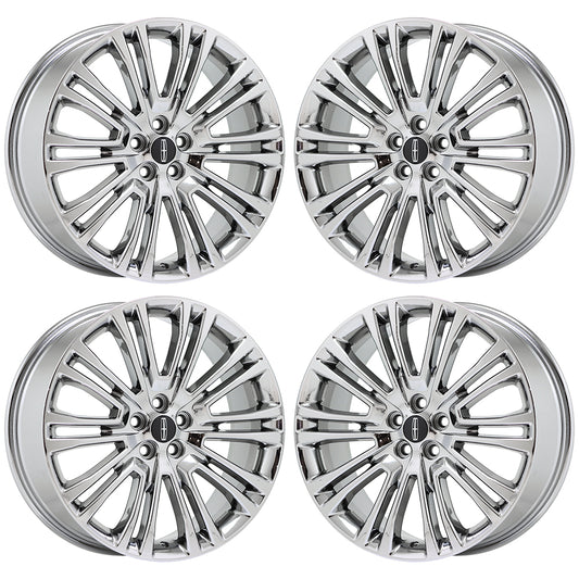 20" Lincoln MKX Bright Chrome wheels rims Factory OEM set 10075 EXCHANGE