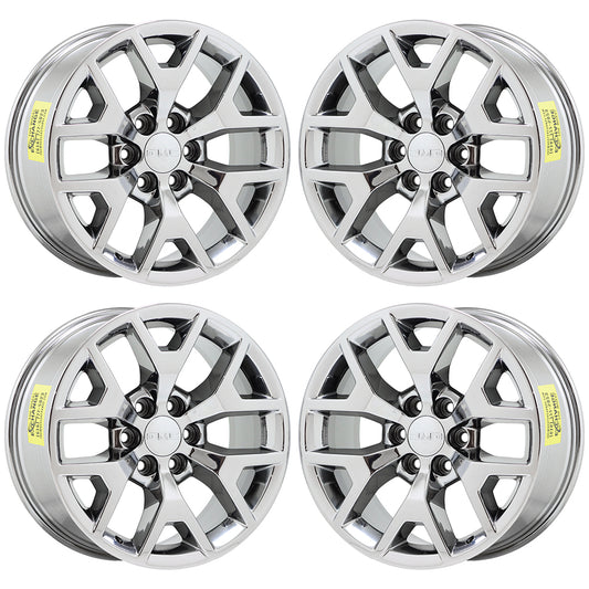 20" GMC Sierra Yukon 1500 Truck Bright Chrome wheels rims Factory OEM GM 5658