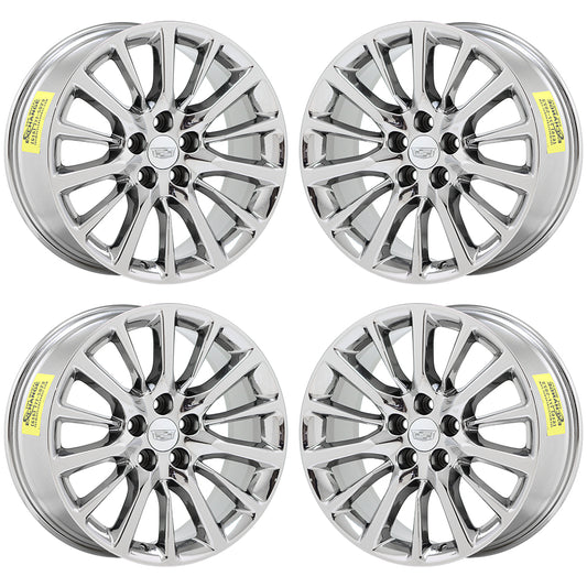19" Cadillac CT6 Bright Chrome wheels rims Factory OEM set 4762 4763 EXCHANGE