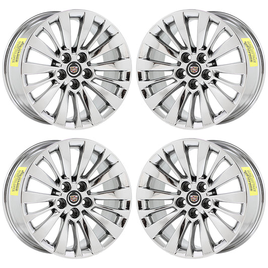 18" Cadillac CTS Bright Chrome wheels rims Factory OEM 2014-2020 4715 EXCHANGE