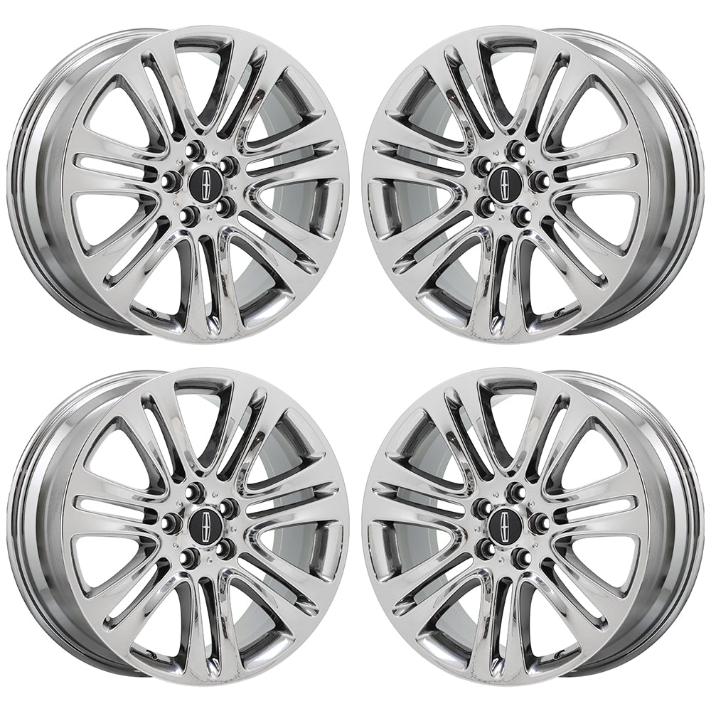 18" Lincoln MKZ Platinum Bright Chrome wheels rims Factory OEM set 4 3952