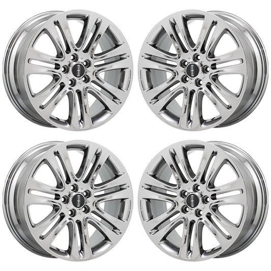 18" Lincoln MKZ Platinum Bright Chrome wheels rims Factory OEM set 4 3952