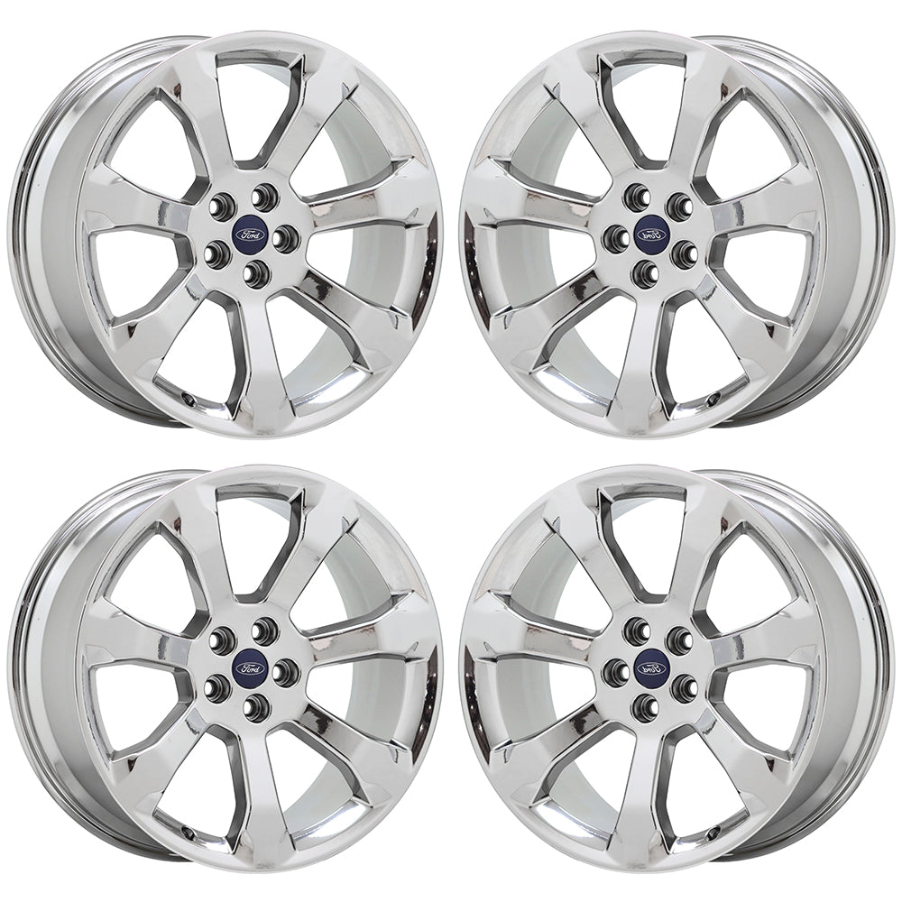 21" Ford Explorer ST Bright Chrome wheels rims Factory OEM set 10271 EXCHANGE
