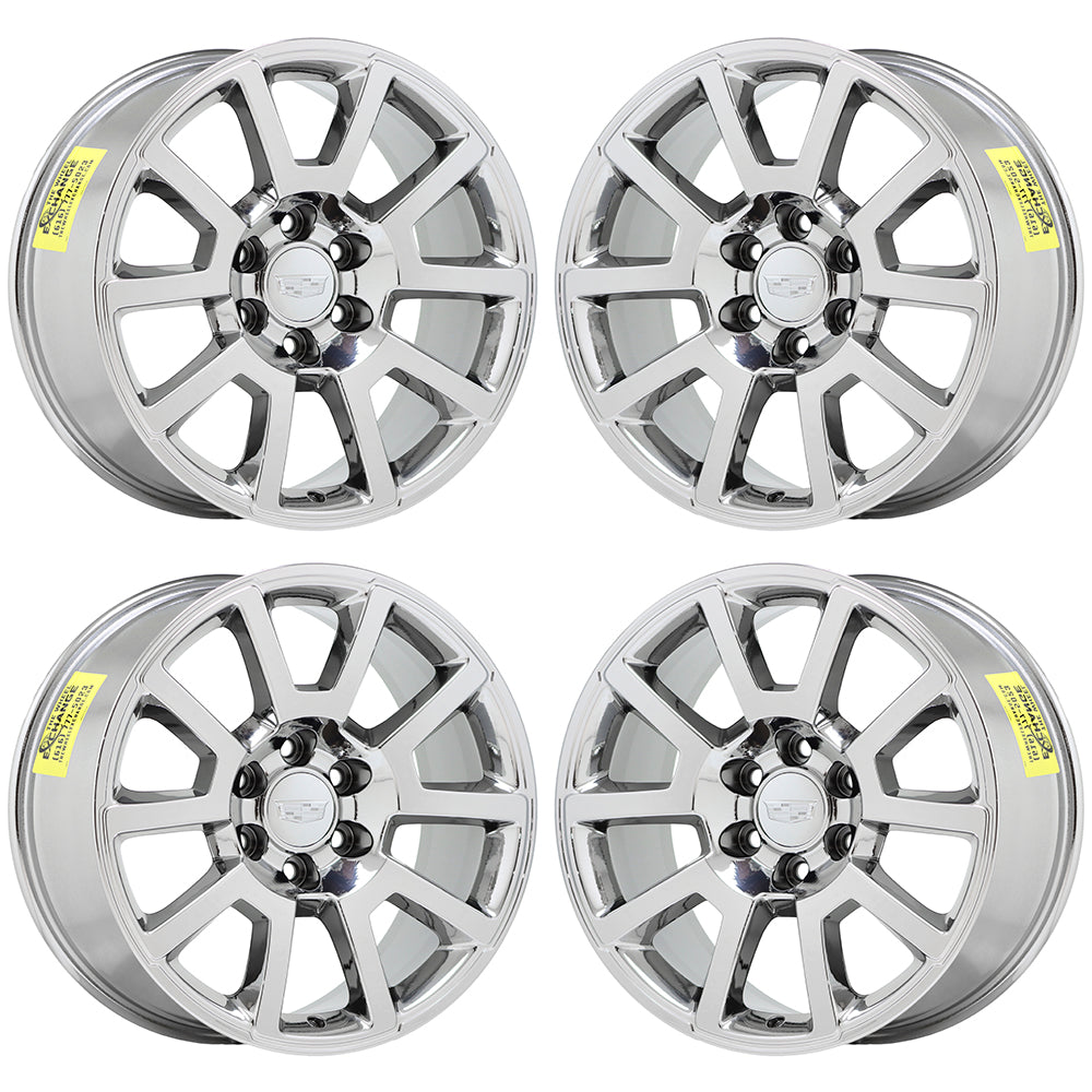 20" Cadillac Escalade Bright Chrome wheels rims Factory OEM set 4 5699