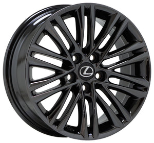 EXCHANGE 17" Lexus ES350 Black Chrome wheels rims Factory OEM set 74277