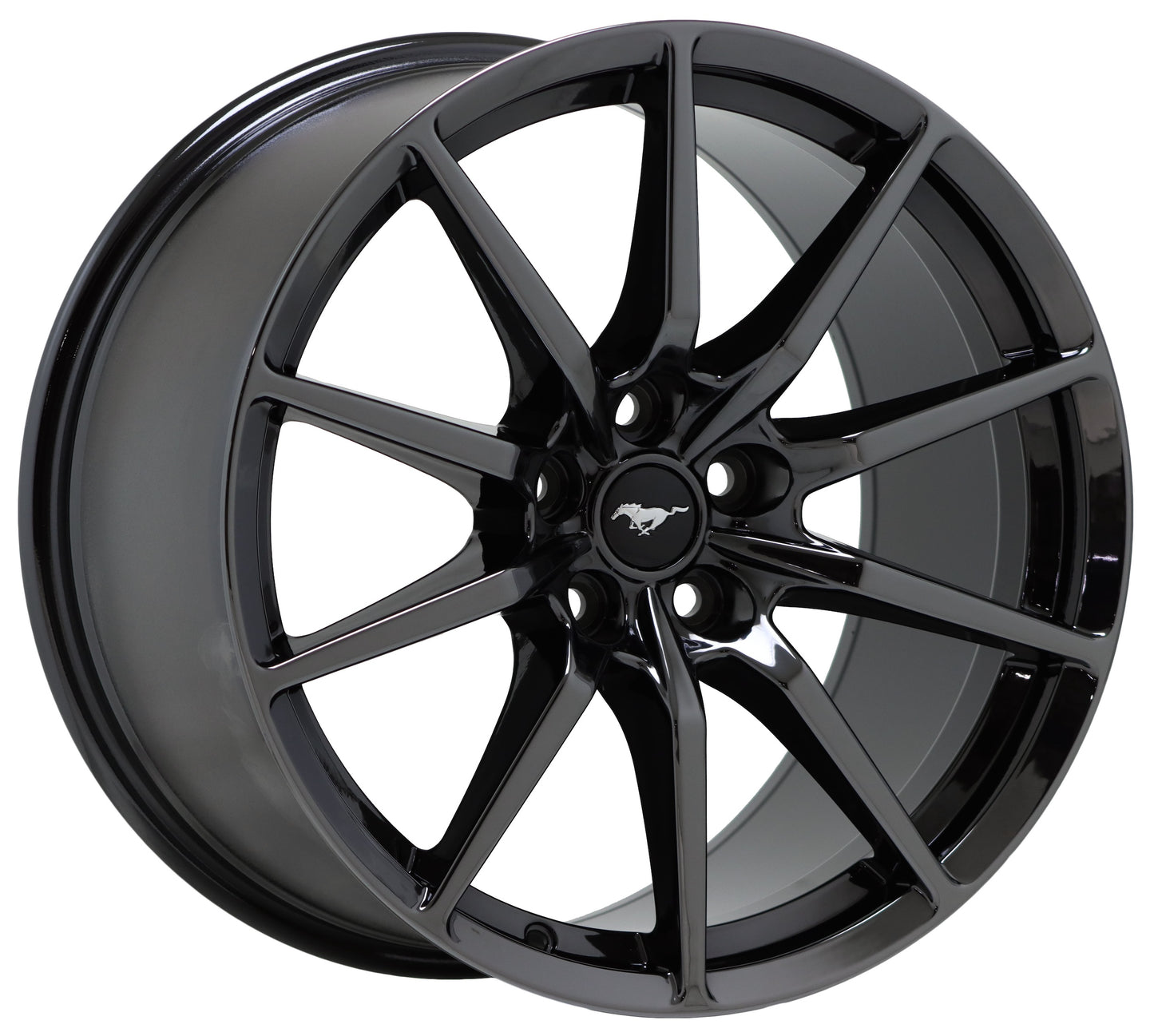 19x10.5 19x11 Mustang GT350 Black Chrome wheels Factory OEM 10053 10054 EXCHANGE