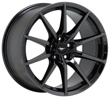 19x10.5 19x11 Ford Mustang GT350 Black Chrome wheels rim Factory OEM 10053 10054