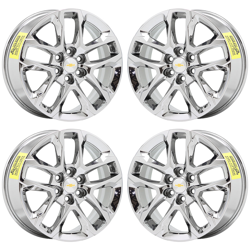 18" Chevrolet Traverse Blazer Bright Chrome wheels Factory OEM set 5843 EXCHANGE