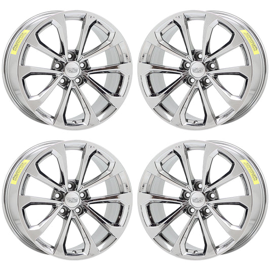 19" Cadillac CTS-V Bright Chrome Wheels Rims Factory OEM Set 4752 4754 EXCHANGE