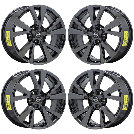 18" Nissan Maxima Black Chrome wheels rims Factory OEM set 4 62721 EXCHANGE