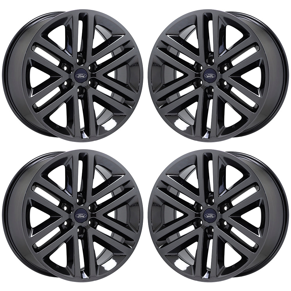 22" Ford F150 Expedition Black Chrome wheels rims Factory OEM set 3993 EXCHANGE