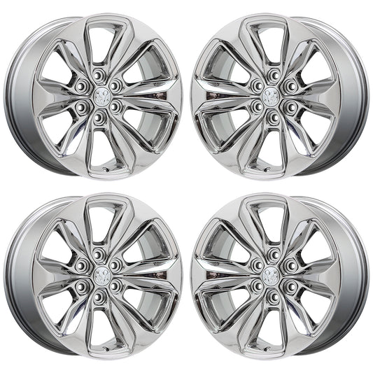 20" Dodge Ram 1500 Bright Chrome wheels rims Factory OEM set 2681 EXCHANGE