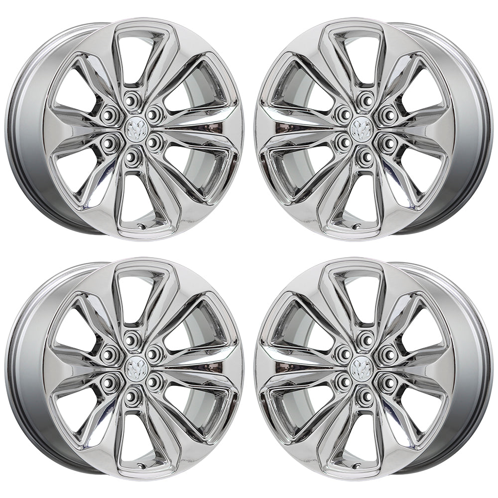 20" Dodge Ram 1500 Bright Chrome wheels rims Factory OEM set 2681 EXCHANGE