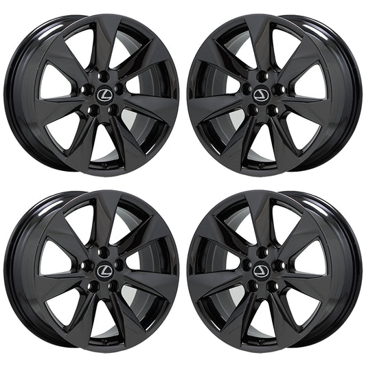 18" Lexus RX350 RX450 Black Chrome wheels rims Factory OEM set 4 74336
