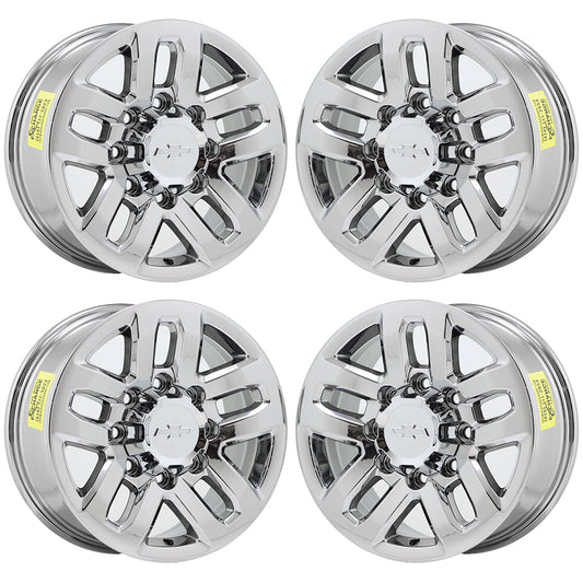 18" GMC Sierra 2500 3500 Bright Chrome wheels rims Factory OEM set 5709 EXCHANGE
