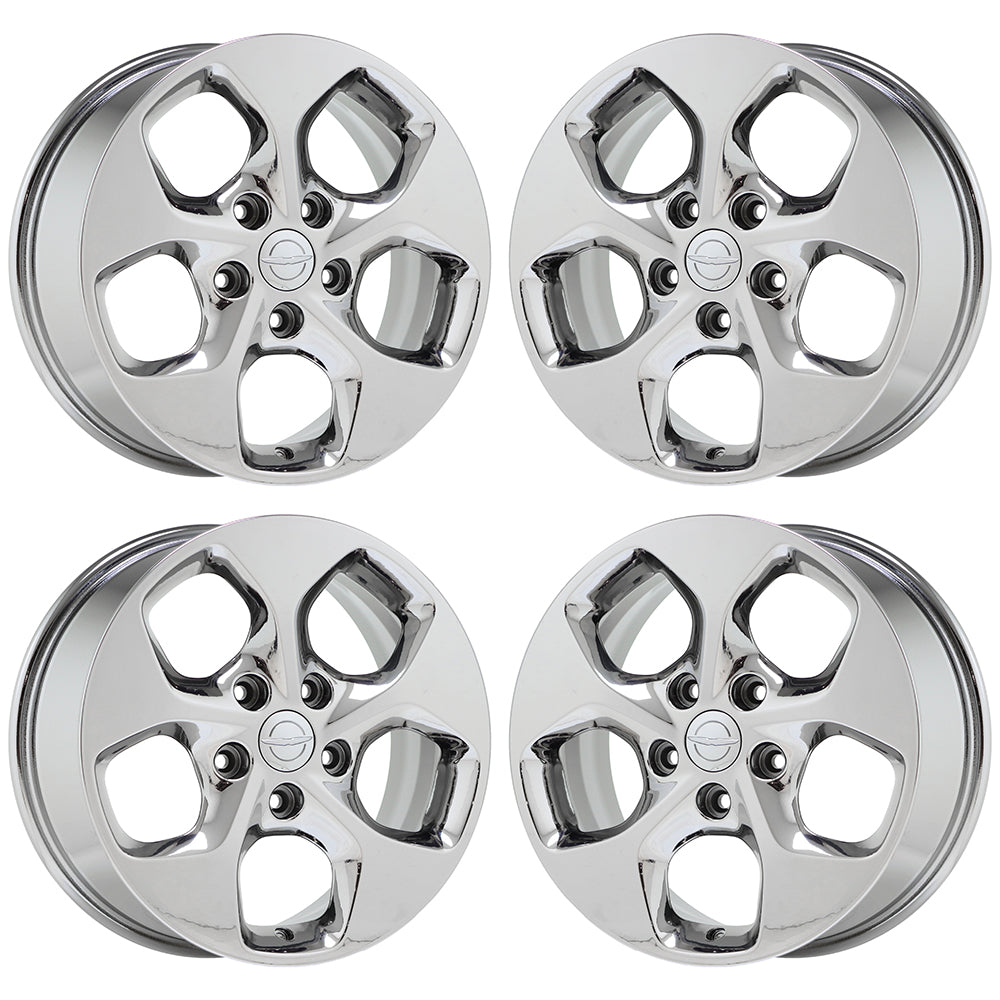 17" Chrysler Town Country Bright Chrome wheels rims Factory OEM set 4 2590