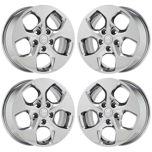 17" Dodge Grand Caravan Journey Bright Chrome wheels rims Factory OEM set 2590