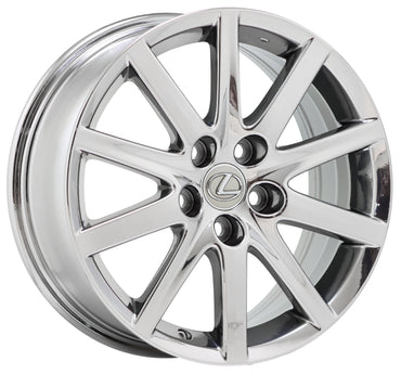 17" Lexus GS300 GS350 Bright Chrome wheels rims Factory OEM set 74185