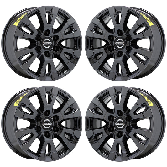 18" Nissan Armada Titan Black Chrome wheels rims Factory OEM set 62751 EXCHANGE