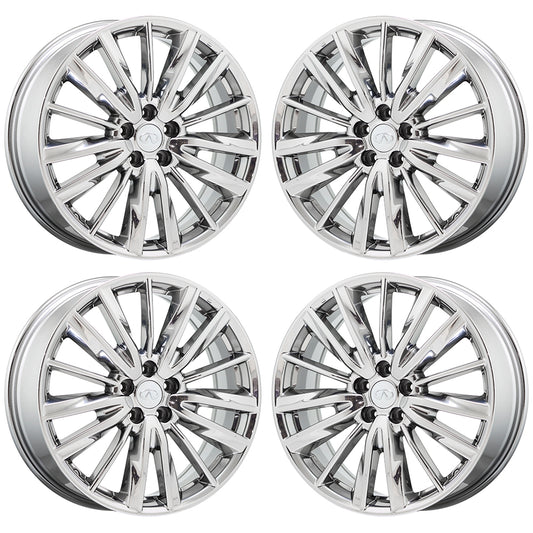 20" Infiniti QX60 Bright Chrome wheels rims Factory OEM 2016-2020 set 4 73783