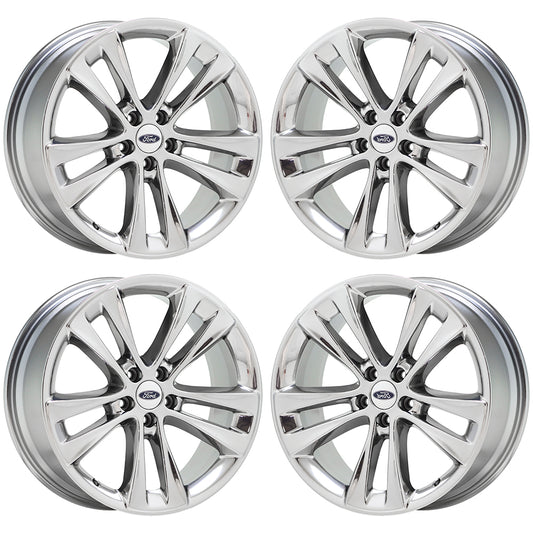 20" Ford Explorer Bright Chrome wheels rims Factory OEM set 10184