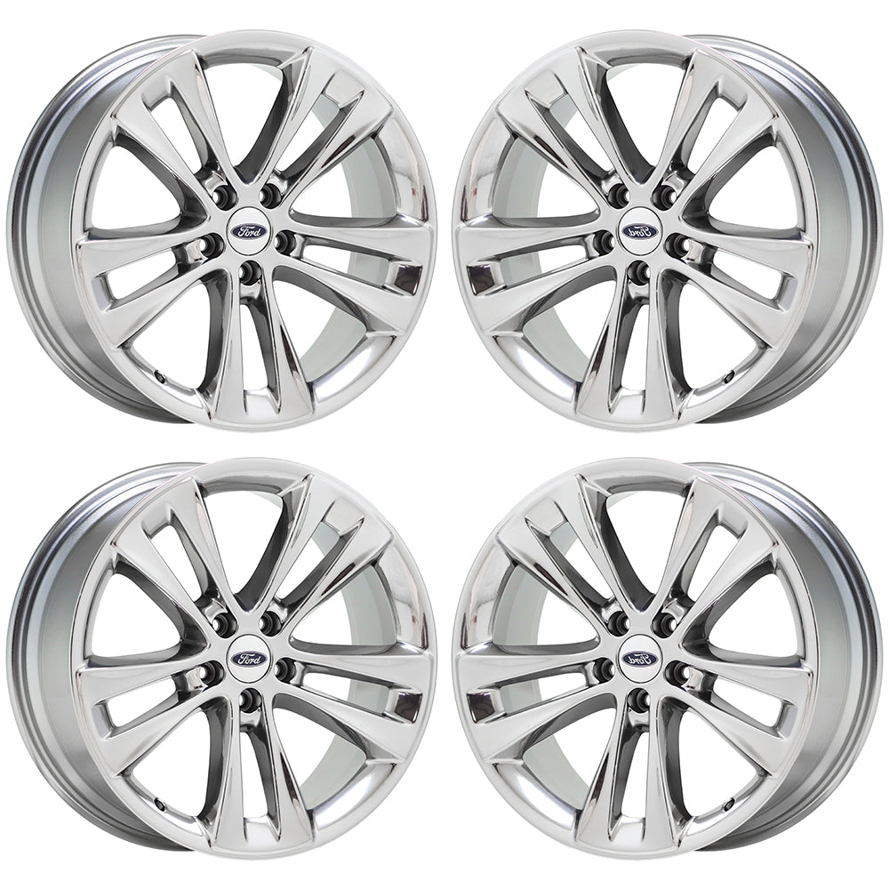 20" Ford Explorer Bright Chrome wheels rims Factory OEM set 10184