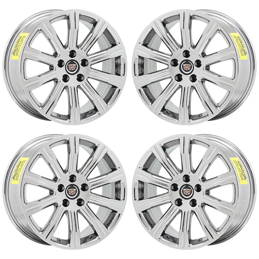 18x8" Cadillac ATS Sedan Bright Chrome wheels rims Factory OEM set 4705