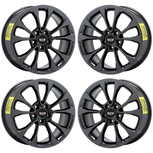 Cadillac ATS Coupe Black Chrome Wheels Rims Factory OEM Set 4731 4734 EXCHANGE