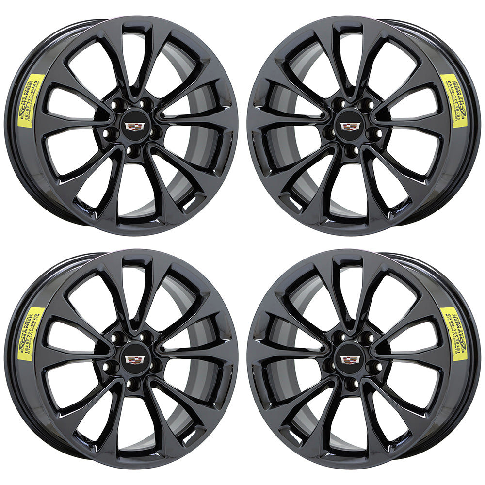 Cadillac ATS Coupe Black Chrome Wheels Rims Factory OEM Set 4731 4734 EXCHANGE