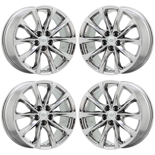 19" Cadillac CT5 V-Series Bright Chrome wheels rims Factory OEM set 4839
