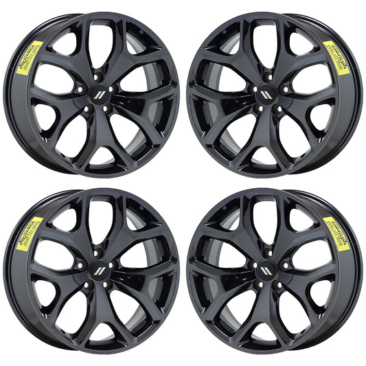 20" Dodge Charger Challenger RT Black Chrome wheels rims Factory OEM set 2523
