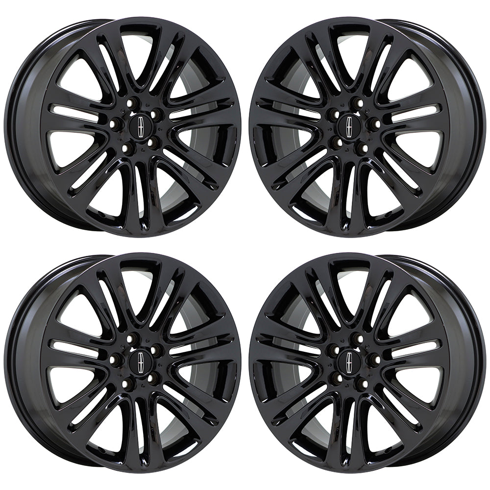 18" Lincoln MKZ Black Chrome wheels rims Factory OEM set 4 3952