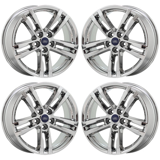18" Ford Explorer Bright Chrome wheels Factory OEM set 10266 EXCHANGE