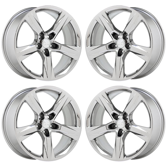 20x8.5" 20x9.5" Camaro SS Bright Chrome wheels rims Factory OEM set 5760 5764