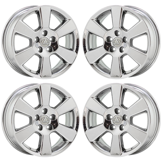 17" Lexus RS330 RS350 RX400 Bright Chrome wheels rims Factory OEM set 74170