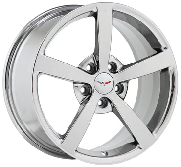18x8.5" 19x10" Corvette Bright Chrome wheels rims Factory OEM 5339 5344