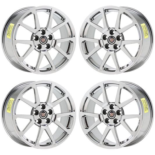 19x9 19x10 Cadillac CTS-V Coupe Bright Chrome Wheels Factory 4647 4677 EXCHANGE