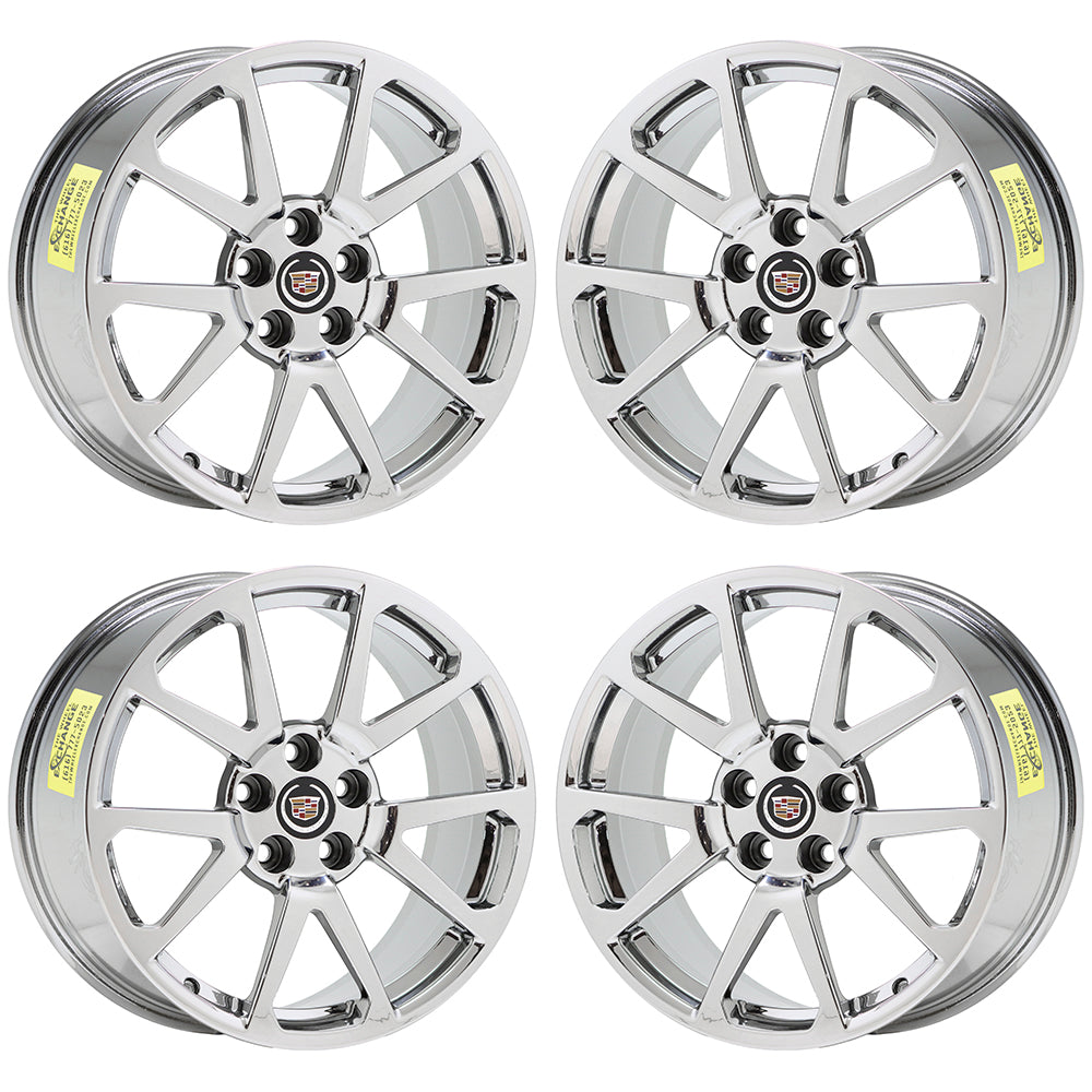EXCHANGE 19x9 19x10 Cadillac CTS-V Coupe PVD Chrome Wheels Factory OEM 4647 4677