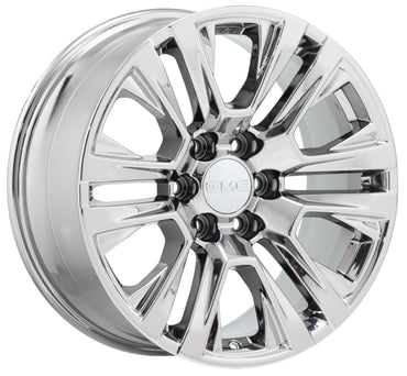 20" GMC Sierra Yukon 1500 Bright Chrome wheels rims Factory OEM set 5917